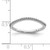 14KT White Gold 1/8 carat Diamond Contoured Complete Wedding Band