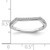 14KT White Gold 1/8 carat Diamond Contoured Complete Wedding Band