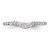 14KT White Gold 1/8 carat Diamond Contoured Complete Wedding Band