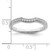 14KT White Gold 1/8 carat Diamond Contoured Complete Wedding Band