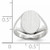 14KT White Gold 11.5x8.0mm Closed Back Signet Ring