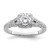 Diamond Halo Semi-Mount Engagement Rings