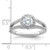 Diamond Halo Semi-Mount Engagement Rings