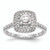 Diamond Halo Semi-Mount Engagement Rings