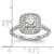 Diamond Halo Semi-Mount Engagement Rings
