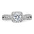 Diamond Halo Semi-Mount Engagement Rings