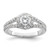 Diamond Halo Semi-Mount Engagement Rings