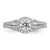 Diamond Halo Semi-Mount Engagement Rings