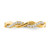 14KT Diamond Criss-Cross Wedding Band