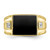 10KT Men's Diamond and Black Onyx Ring