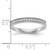 14KT White Gold 1/8 carat Diamond Complete Wedding Band