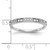 14KT White Gold 1/6 carat Diamond Complete Wedding Band