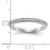 14KT White Gold 1/6 carat Diamond Complete Wedding Band