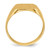 10KTy 10.5x12.0mm Closed Back Signet Ring