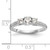 3 Stone Diamond Semi-Mount Engagement Rings