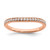 14KT Rose Gold 1/8 carat Diamond Contoured Complete Wedding Band