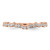 14KT Rose Gold 1/5 carat Diamond Contoured Complete Wedding band