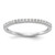 14KT White Gold 1/5 carat Diamond Complete Wedding Band