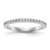 14KT White Gold 1/5 carat Diamond Complete Wedding Band