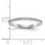 14KT White Gold 1/5 carat Diamond Complete Wedding Band