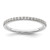 14KT White Gold 1/5 carat Diamond Complete Wedding Band