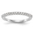 14KT White Gold 1/5 carat Diamond Complete Wedding Band