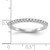 14KT White Gold 1/5 carat Diamond Complete Wedding Band