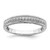 14KT White Gold 1/5 carat Diamond Complete Wedding Band