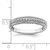 14KT White Gold 1/5 carat Diamond Complete Wedding Band