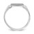 14KT White Gold 8.0x10.5mm Closed Back Signet Ring