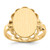 14KT 14.0x10.5mm Open Back Signet Ring