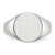 14KT White Gold 10.0x11.0mm Closed Back Signet Ring
