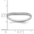 14KT White Gold Matching Diamond Wedding Band