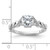14KT White Gold Diamond Semi-mount Engagement Ring