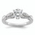 14KT White Gold Diamond Semi-mount Engagement Ring