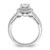14KT White Gold Diamond Semi-mount Engagement Ring