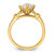 14KT (Holds 3/4 carat (5.4mm) Cushion Center) 1/8 carat Diamond Semi-Mount Engagement Ring