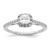 Cushion Halo Diamond Semi-mount Engagement Rings