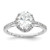 Oval Halo Diamond Semi-mount Engagement Rings