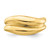 14KT Polished Banded Dome Ring