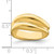 14KT Polished Banded Dome Ring