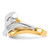 14KT Two-Tone Swirl Ring