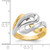 14KT Two-Tone Swirl Ring