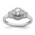 Diamond Art Deco Semi-mount Engagement Rings