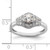 Diamond Art Deco Semi-mount Engagement Rings