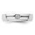 14KT White Gold Diamond Womens Complete Wedding Band