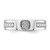 14KT White Gold Diamond Womens Complete Wedding Band