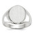 14KT White Gold 11.5x10.0mm Closed Back Signet Ring