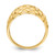 14KT Polished Basket Weave Pattern Ring
