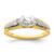 14KT East West (Holds 3/4 carat (9.2x5.00mm) Marquise Center) 1/8 carat Diamond Semi-Mount Engagement Ring